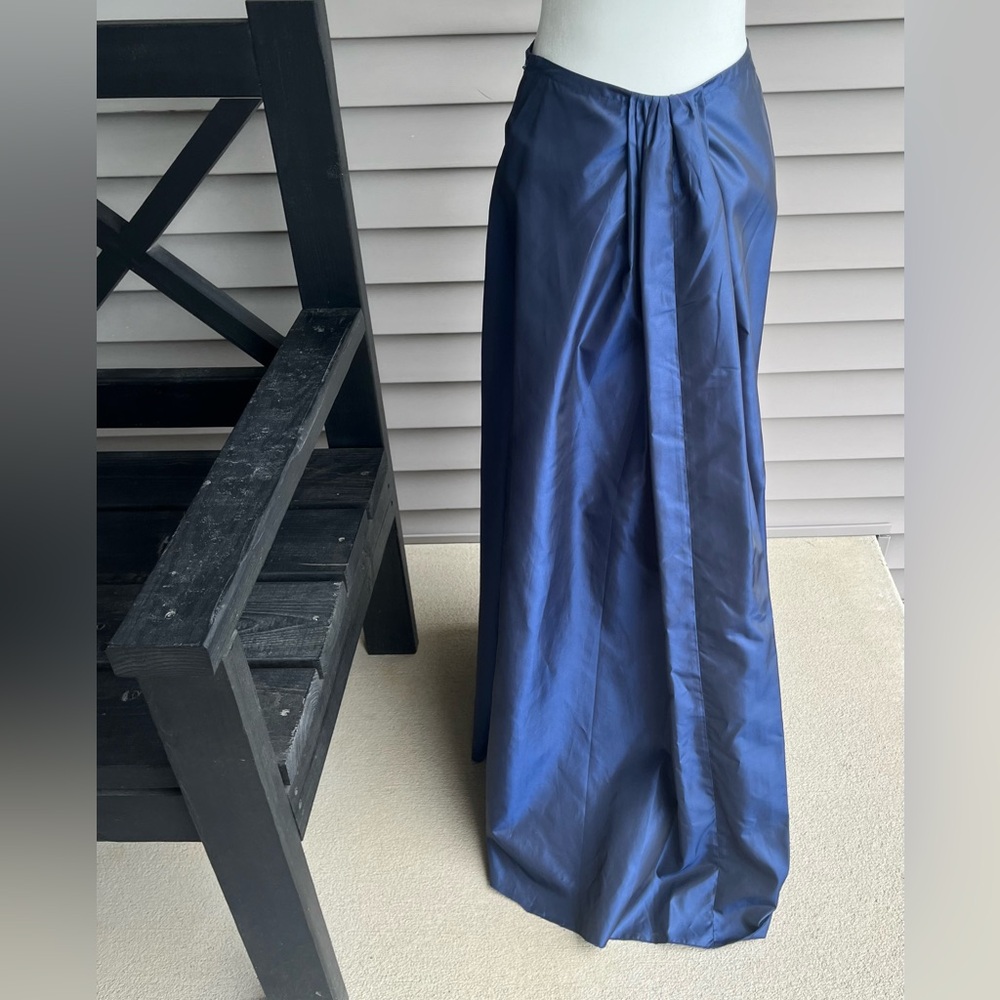 Express Maxi Skirt Taffeta Blue Size 5/6 *VINTAGE Y2K NWOT*